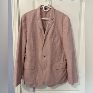 J.Crew Men's Ludlow Somelos Linen Blend Blazer Sport Coat Mens 40S Slim